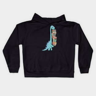 Reading Dinosaur 2 Kids Hoodie